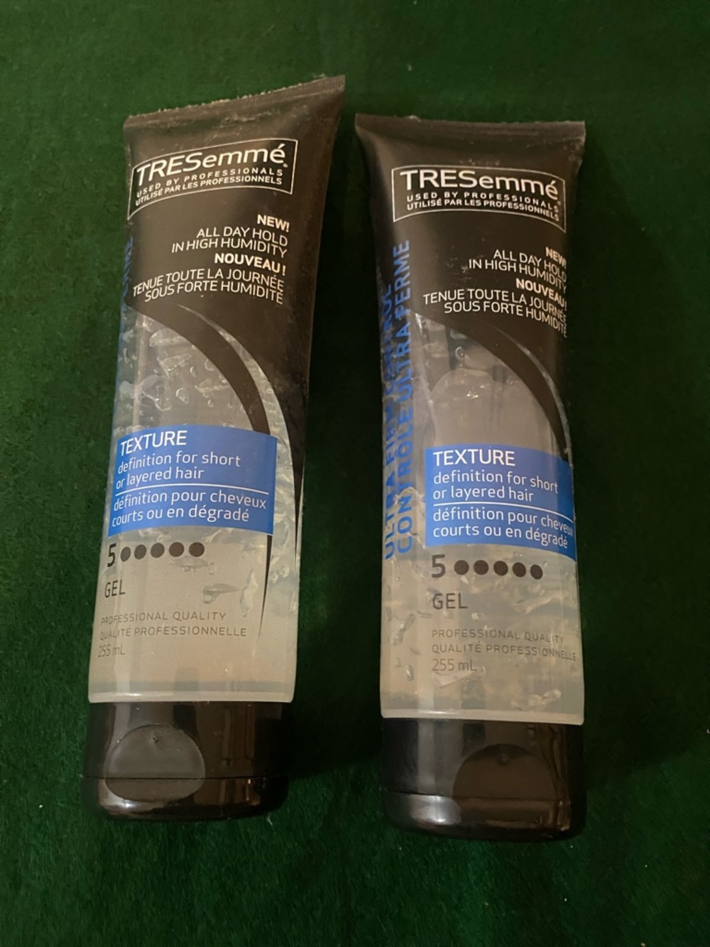 2x TRESemmé Texture Gel for Men — Clear Gel with Black Cap (Blue Label)